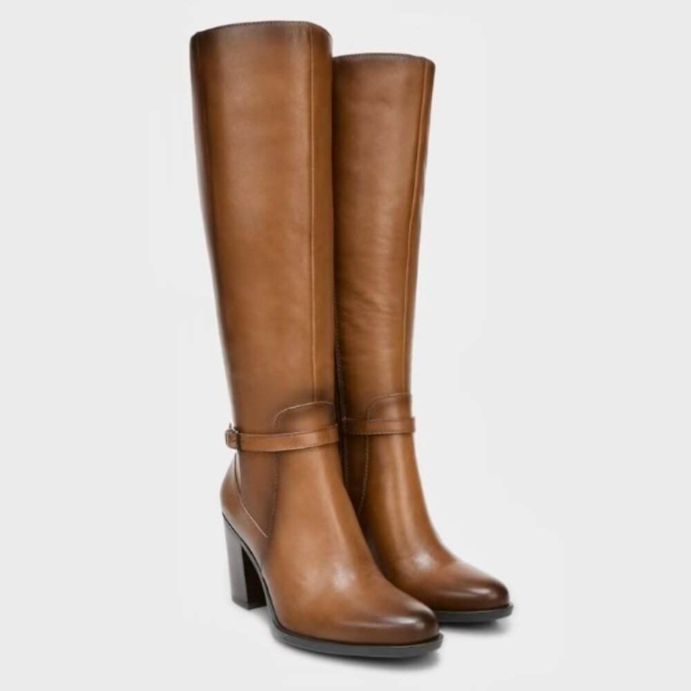 NIB NATURALIZER "KALINA" KNEE-HIGH BOOT "CIDER SPICE" BROWN 8 Wide